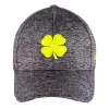 Adult Black Clover Lucky Heather Smoke Golf Flexfit Hat